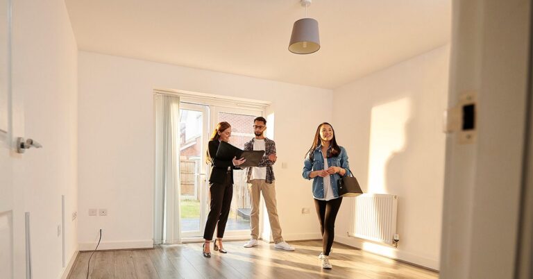 agent showing empty house to young couple gettyimages 1326353127 1200w 628h