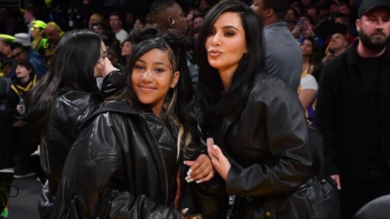 Kim Kardashian and Northwest Spotted Courtside in All Black Balenciaga Outfits Feat Image