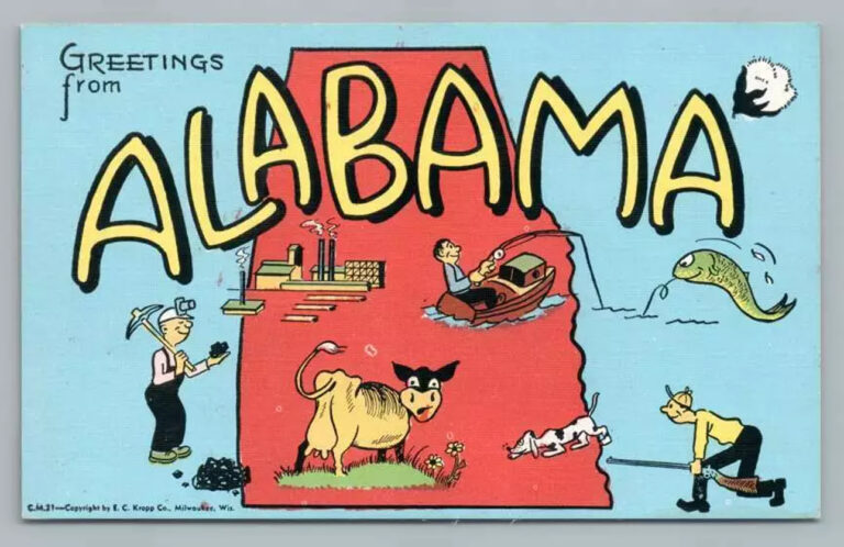 alabama postcard