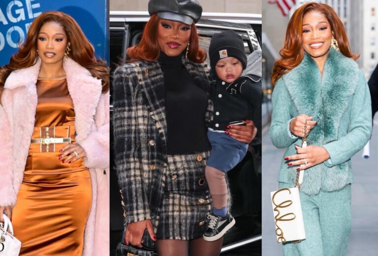 9899 8Keke Palmer Slays NYC in Plaid Schiaparelli Turquoise Dior Metallic Dolce Gabbbana and more copy