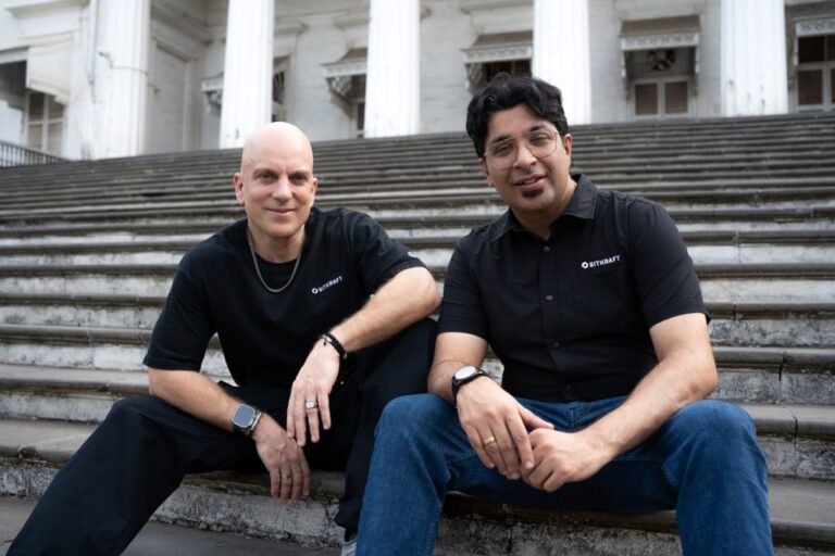 Anuj and Jens on Stairs