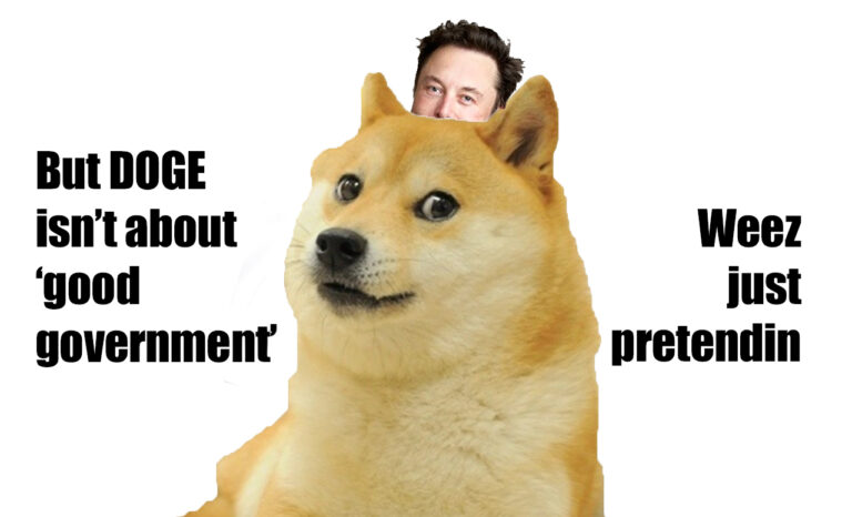 doge pretendin